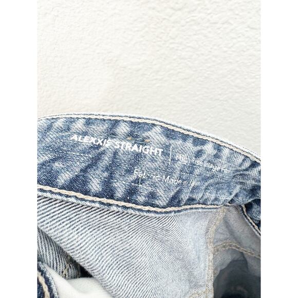 AG Adriano Goldschmied Alexxis Straight Leg Jeans Size 26 In Breeze Distressed - Picture 5 of 14